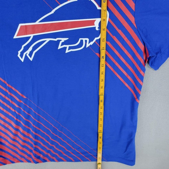 NIKE Buffalo Bills NFL DRI-FIT Jersey T-Shirt Mens Size L Striped Mexico Logo - Picture 5 of 5